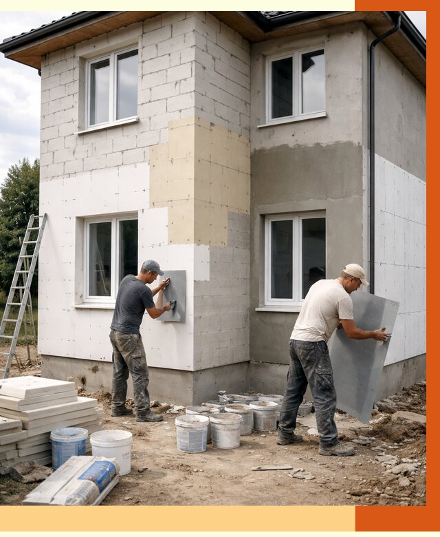 Утепление дома из газобетона в Чайковском от 4251 руб./м² — заказать у ТепломастерЧкв